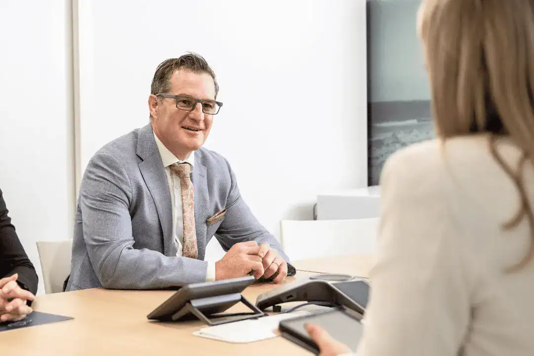 Simon Bennett Trusts Lawyer at Southern Waters Legal in a client meeting
