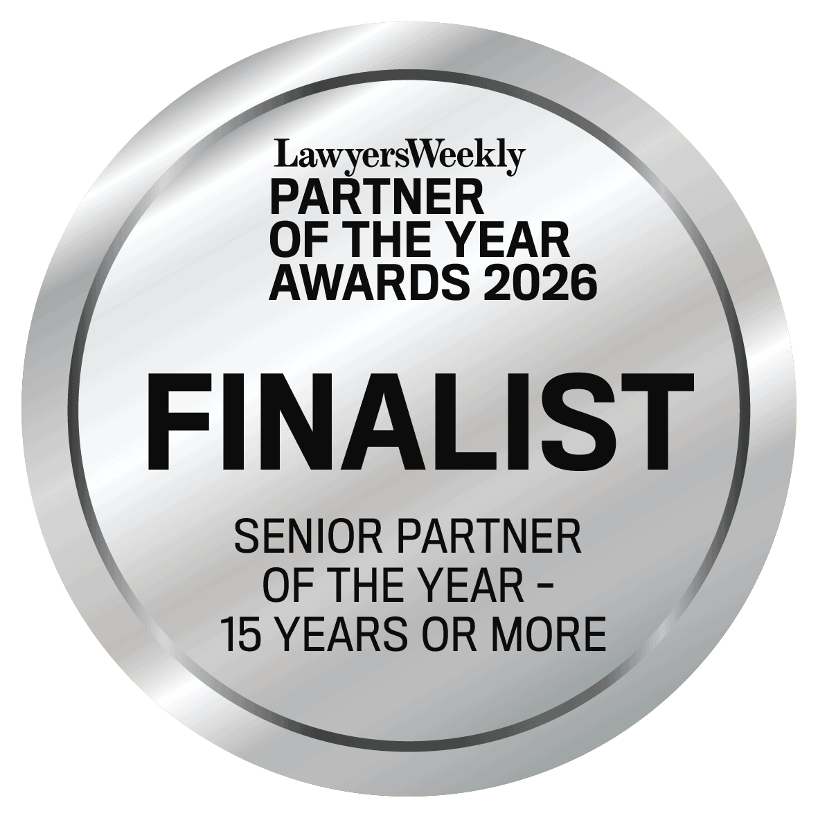 Simon Bennett Senior Partner of the Year Finalist 2026